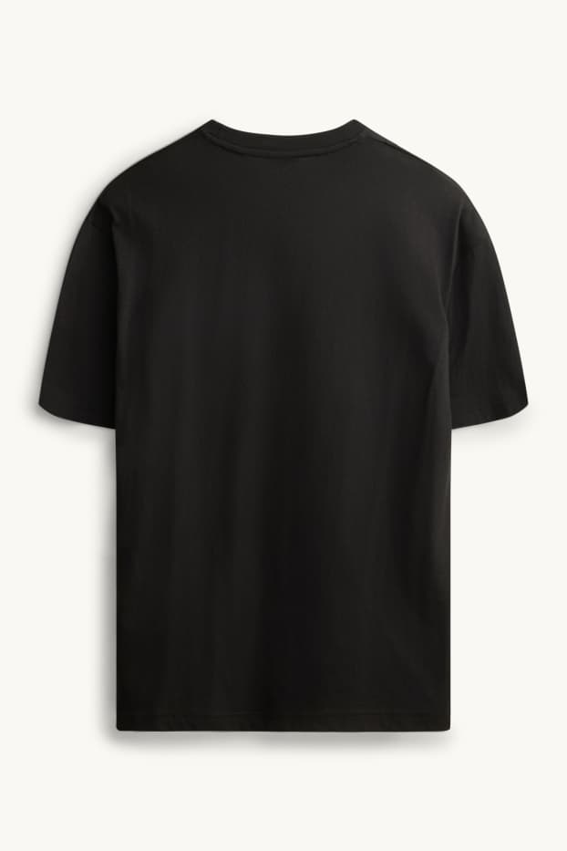 Uomo - T-shirt - relaxed fit - nero
