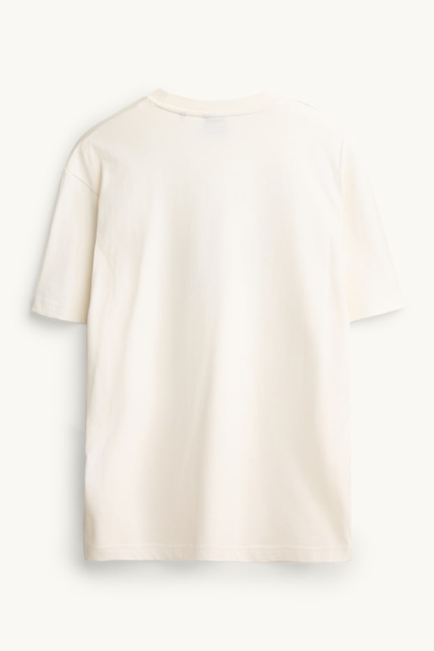 Uomo - T-shirt - bianco crema