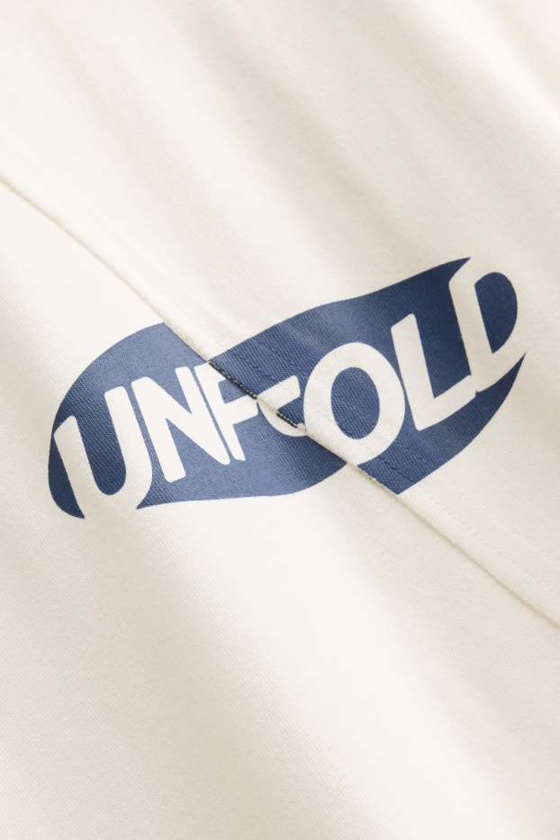 Uomo - T-shirt - bianco crema