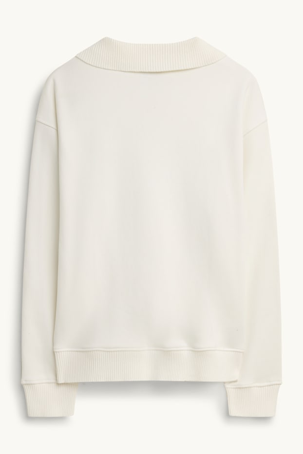 Herren - Sweatshirt - cremeweiß