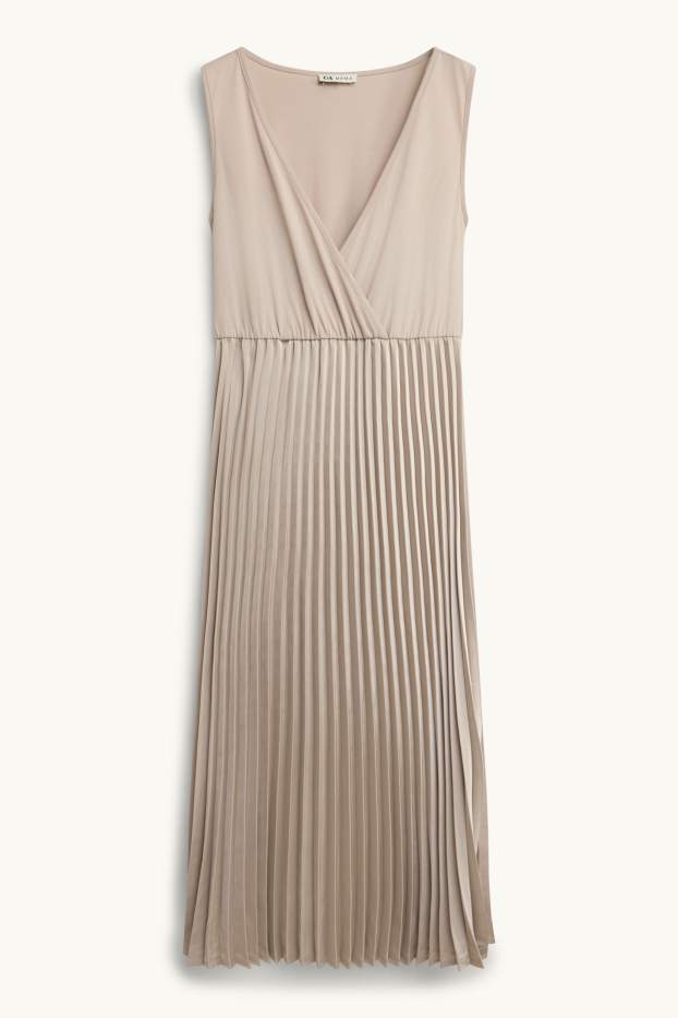 Femmes - Ensemble - Pull de grossesse et robe d’allaitement - 2 pièces - taupe