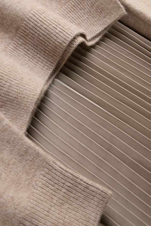 Femmes - Ensemble - Pull de grossesse et robe d’allaitement - 2 pièces - taupe