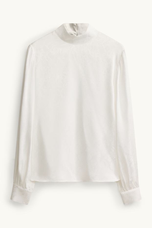 Dames - Blouse - met patroon - wit