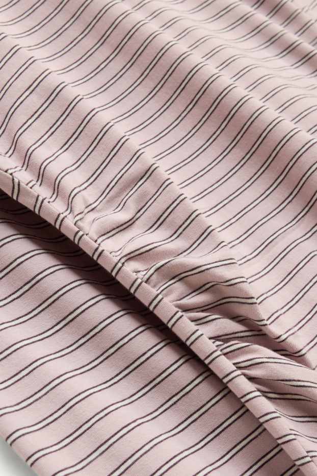 Dona - Samarreta de màniga llarga - slim fit - de ratlles - rosa