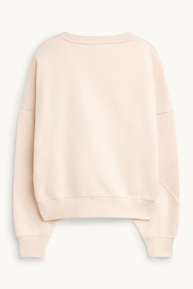 Dames - Sweatshirt - crèmekleurig