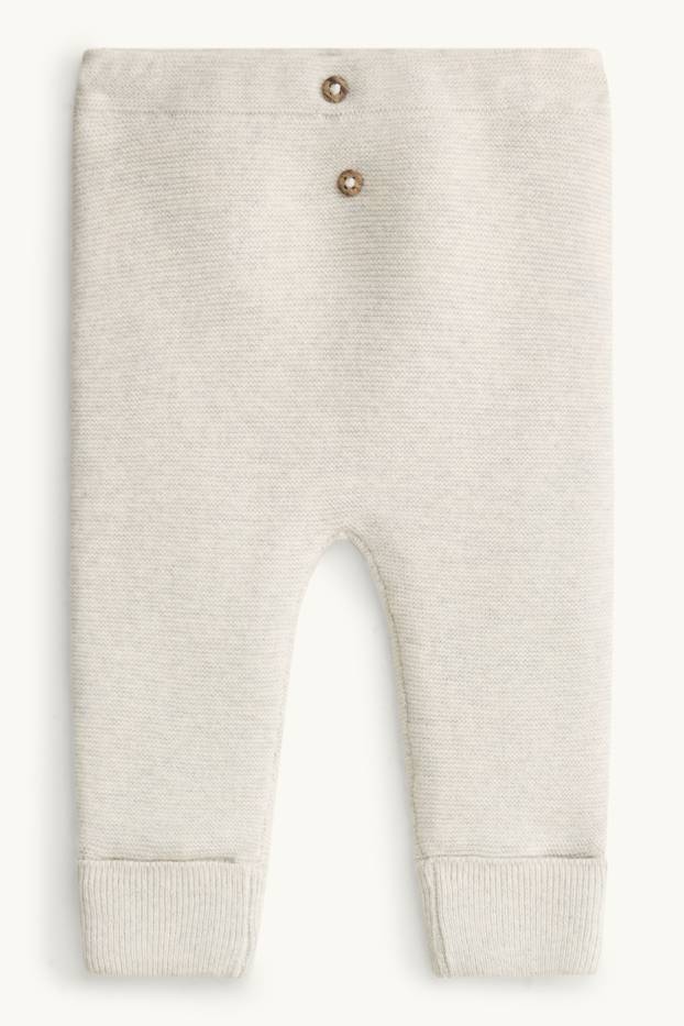 Unisexe - Leggings chauds pour bébé - gris clair