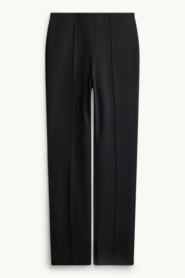 Dona - Pantalons de tela - high waist - skinny fit - negre