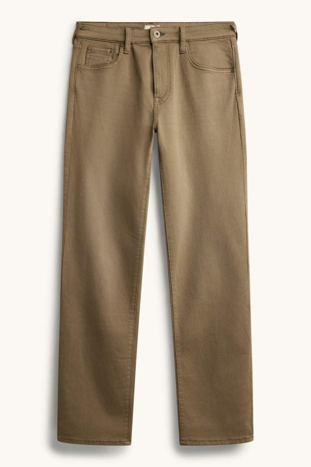 Hommes - Straight jean - Flex jog denim - LYCRA® - kaki