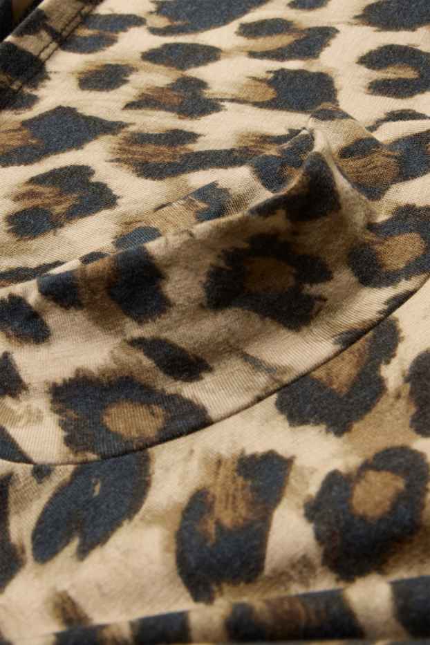Femmes - Haut à manches longues - regular fit - imprimé léopard - beige / marron