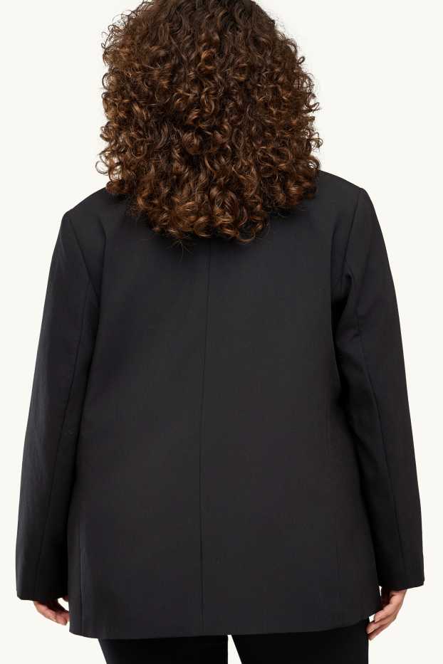 Women - Long blazer - regular fit - black