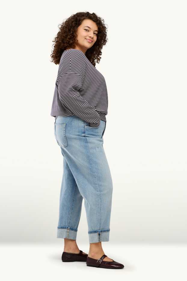 Dona - Boyfriend Jeans - mid waist - texà blau
