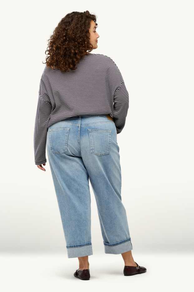 Dona - Boyfriend Jeans - mid waist - texà blau