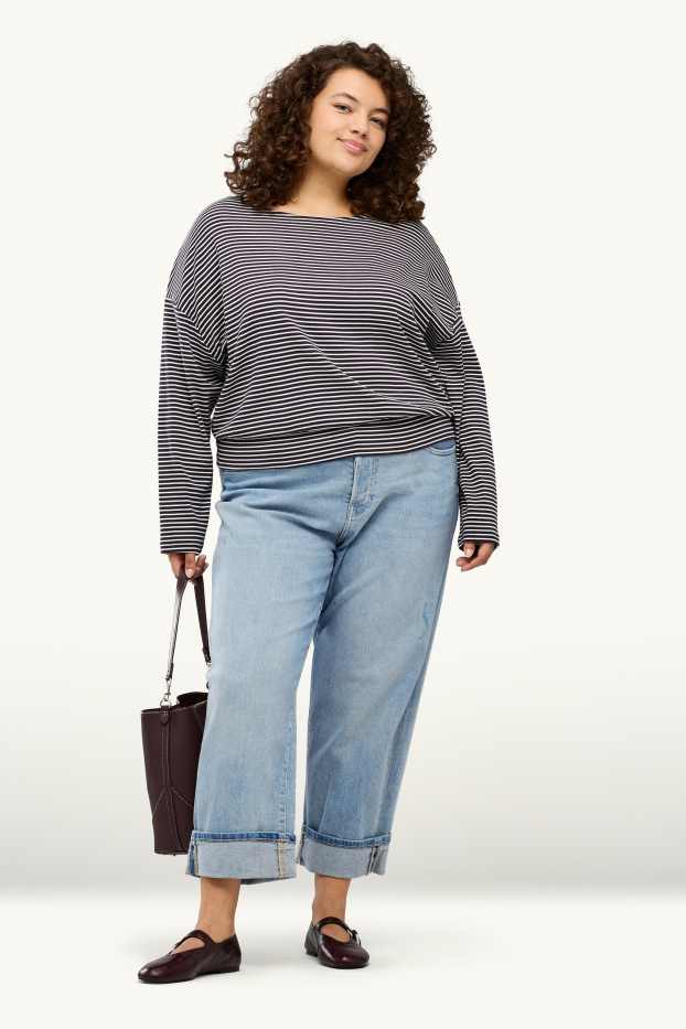 Dona - Boyfriend Jeans - mid waist - texà blau