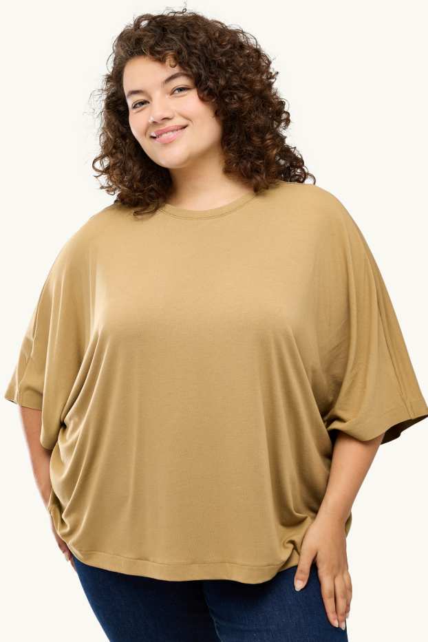 Donna - T-shirt - relaxed fit - marrone chiaro