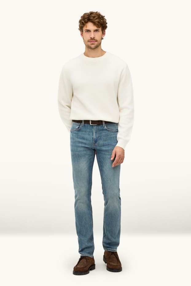 Bărbați - Slim jeans - LYCRA® - denim-albastru