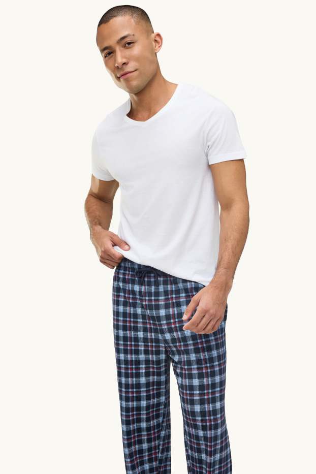 Men - Multipack of 2 - pyjama bottoms - blue
