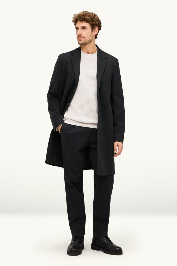 Herren - Chino - Relaxed Fit - LYCRA® - schwarz