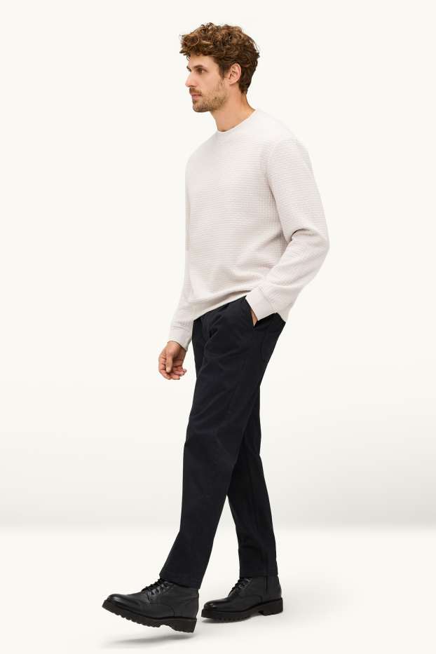 Herren - Chino - Relaxed Fit - LYCRA® - schwarz
