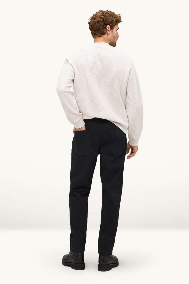 Herren - Chino - Relaxed Fit - LYCRA® - schwarz