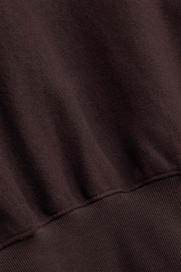 Damen - Pullover - gerippt - dunkelbraun