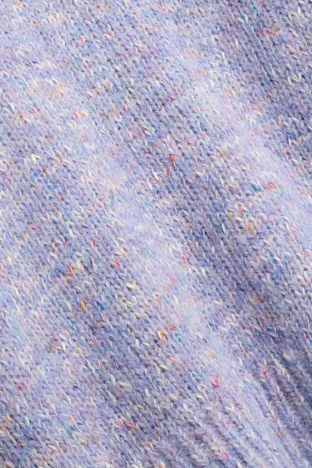 Women - V-neck jumper - lilac