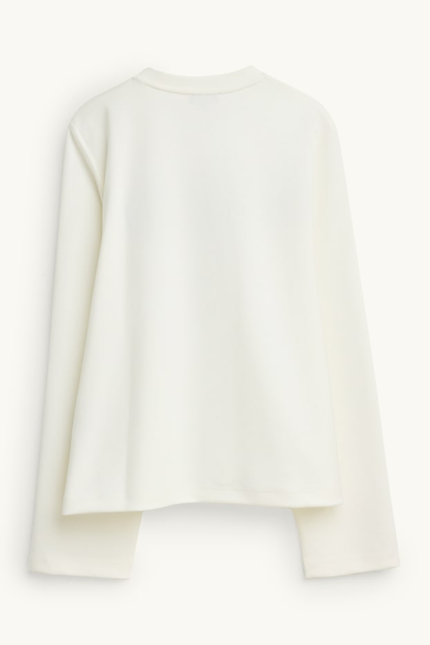 Damen - Sweatshirt - cremeweiss