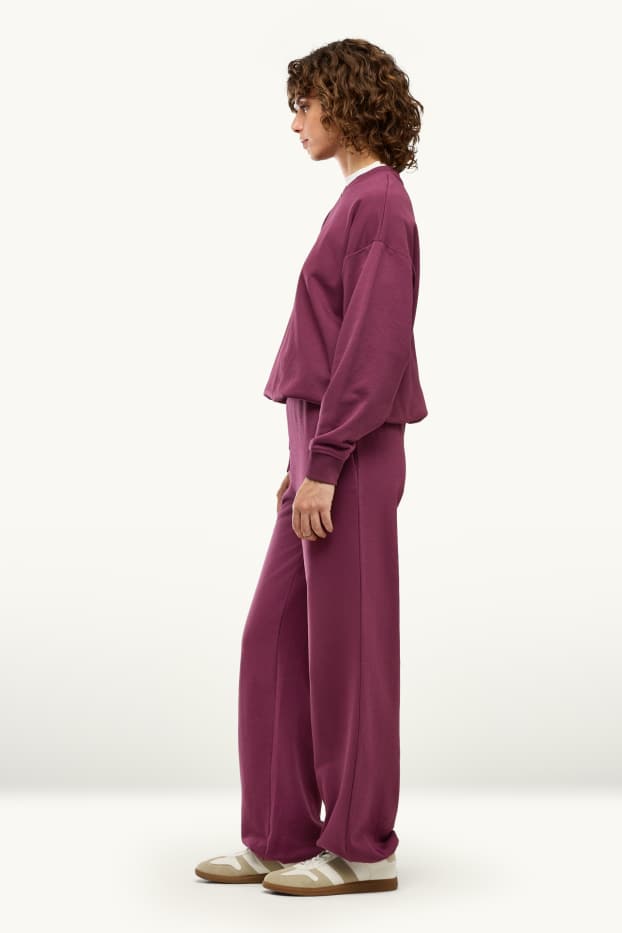 Donna - Pantaloni sportivi - porpora