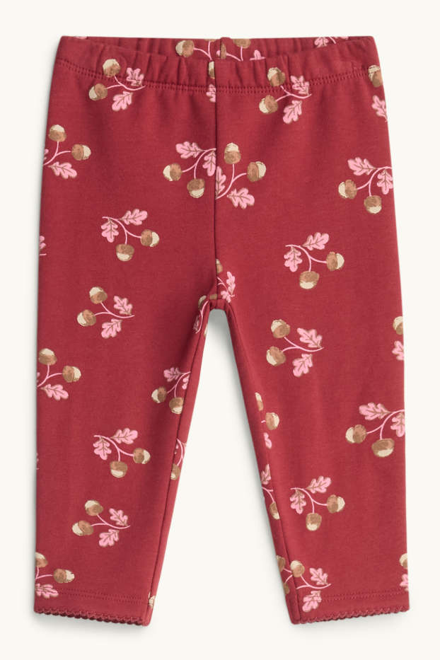 Bébés filles - Gland - leggings chauds bébé - rouge