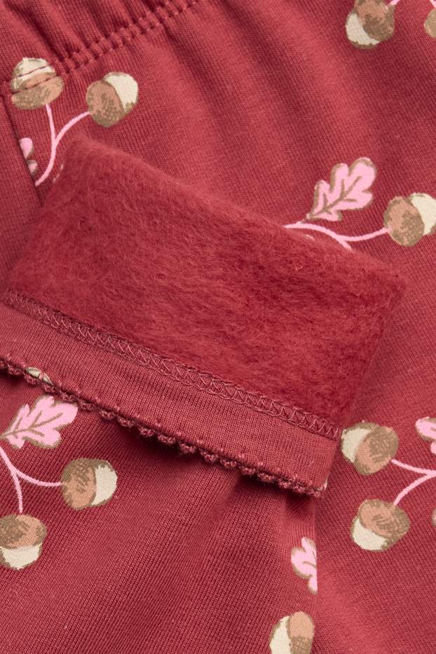 Bébés filles - Gland - leggings chauds bébé - rouge