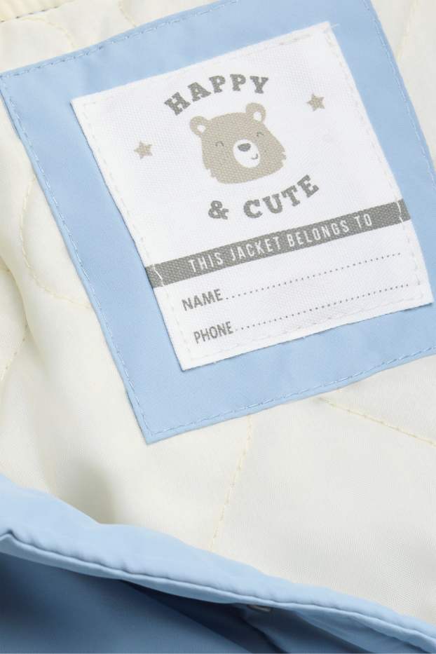 Baby Jungen - Micky Maus - Baby-Collegejacke - gefüttert - blau