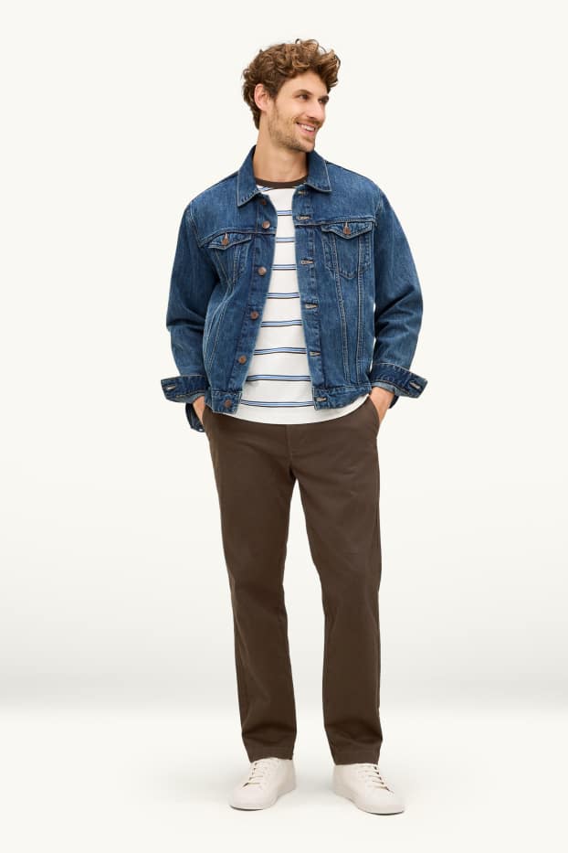 Herren - Chino - Regular Fit - LYCRA® - braun