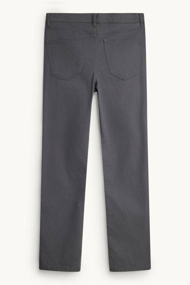 Home - Pantalons - straight fit - gris fosc