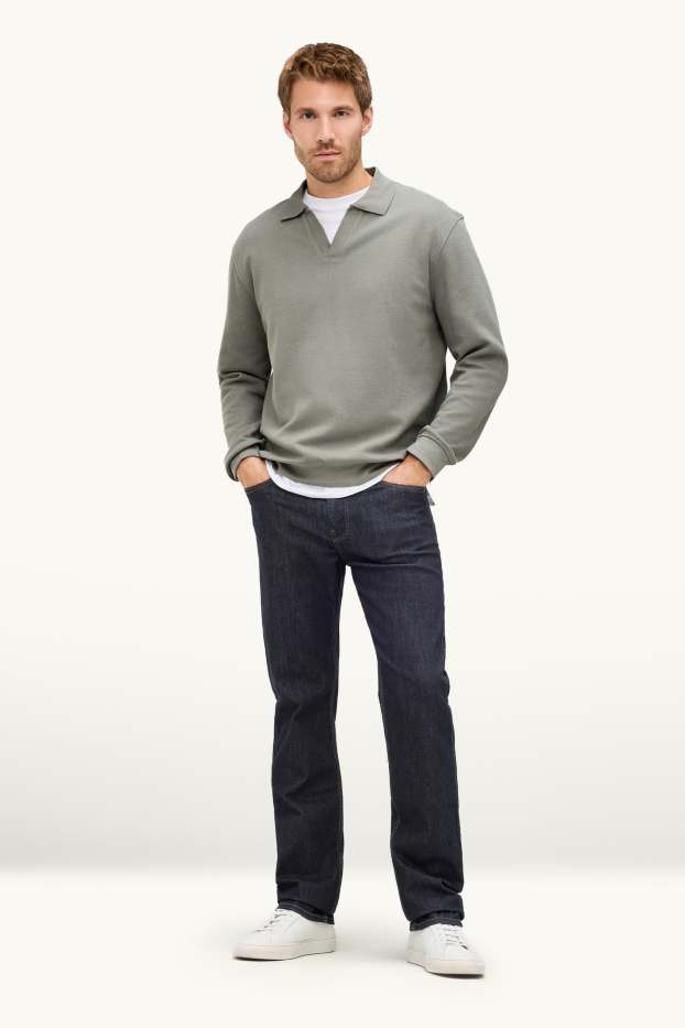 Home - Straight jeans - LYCRA® - texà gris fosc