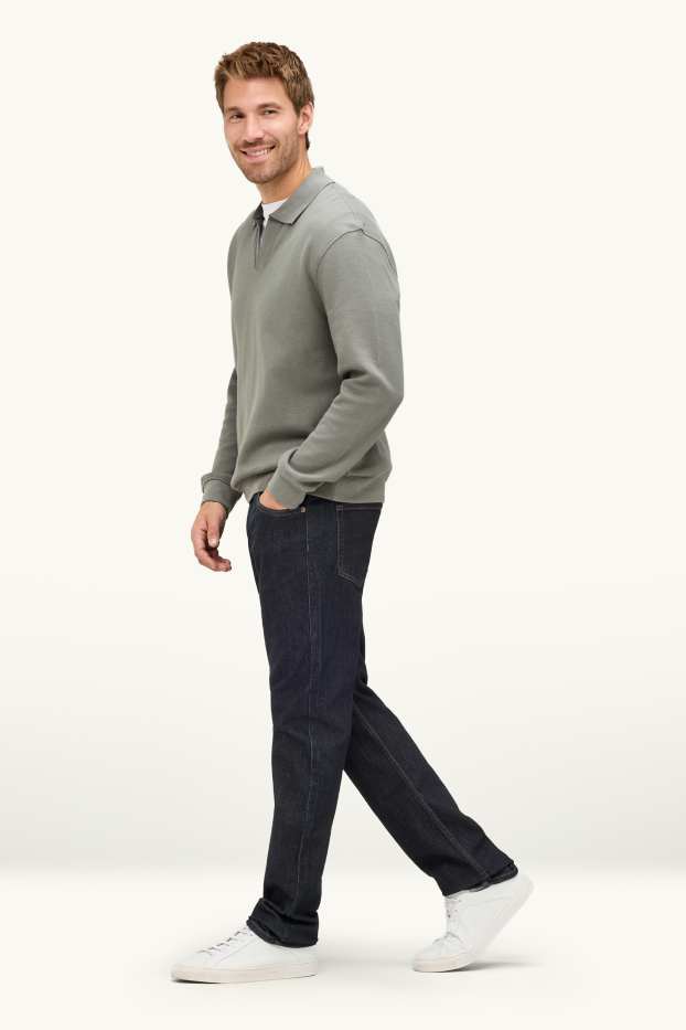 Home - Straight jeans - LYCRA® - texà gris fosc