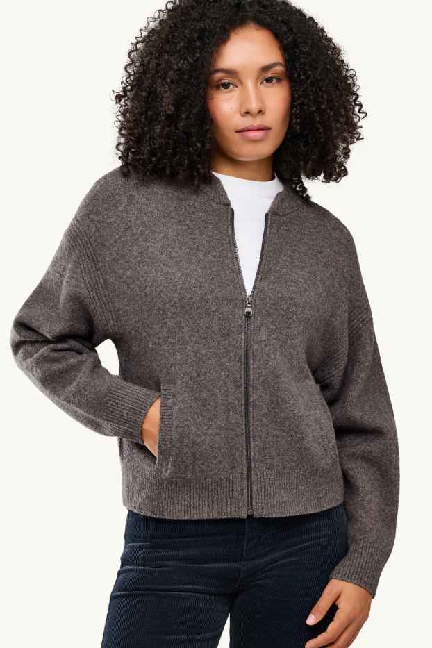 Dames - Vest - grijs-mix