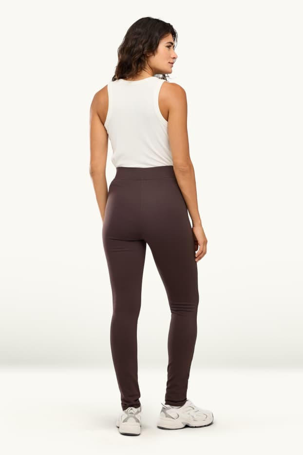 Donna - Leggings - marrone scuro