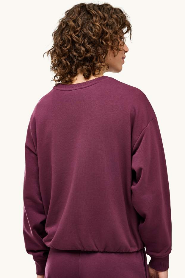 Damen - Sweatshirt - bordeaux