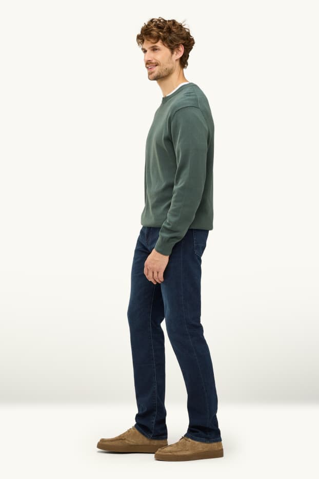 Uomo - Straight jeans - Flex jog denim - LYCRA® - blu scuro