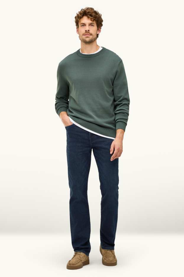 Uomo - Straight jeans - Flex jog denim - LYCRA® - blu scuro