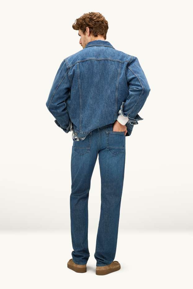 Heren - Straight jeans - jeansblauw