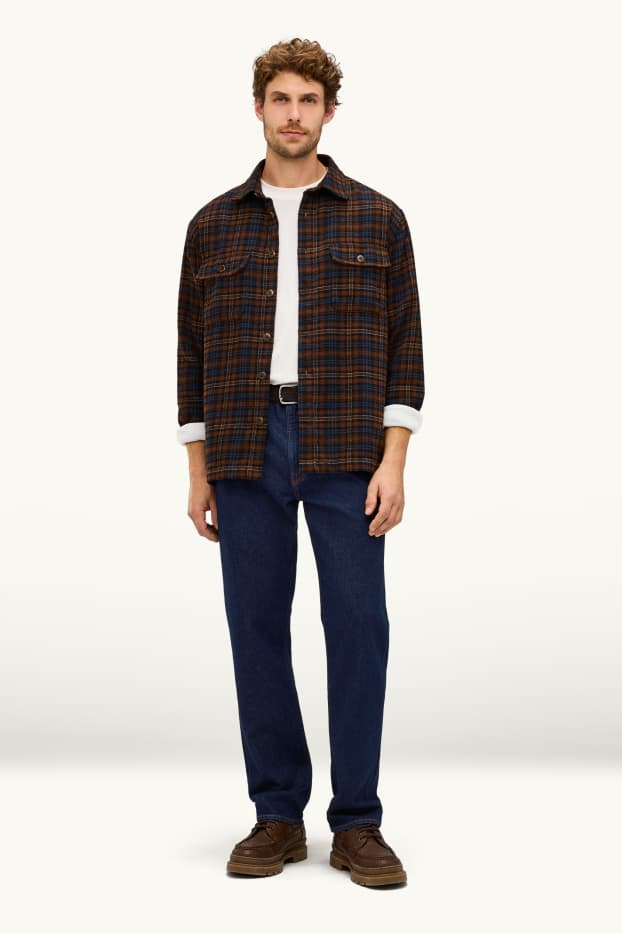 Men - Straight jeans - denim-dark blue