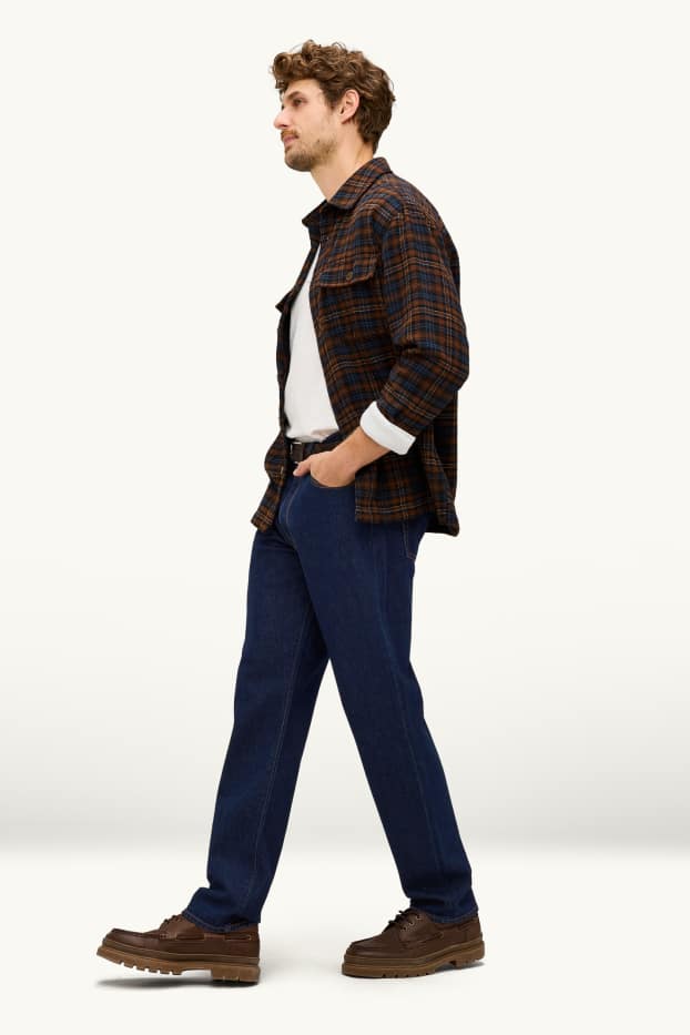 Men - Straight jeans - denim-dark blue