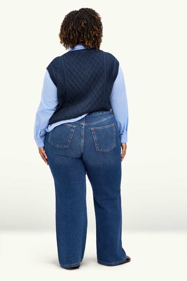 Donna - Jeans a gamba larga - vita media - jog denim - LYCRA® - jeans blu