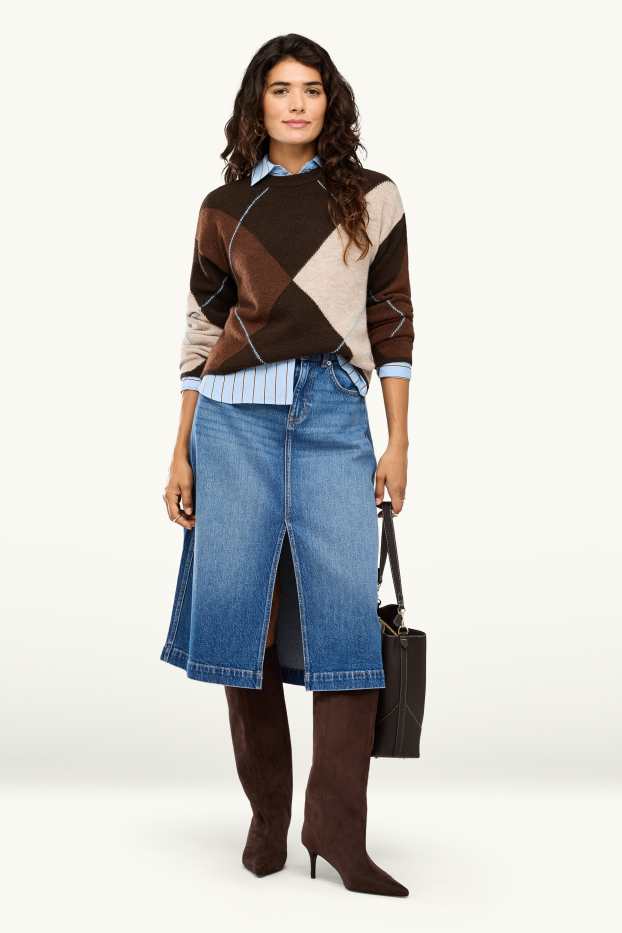 Donna - Gonna di jeans - jeans blu