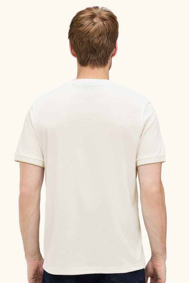 Hommes - T-shirt - regular fit - blanc