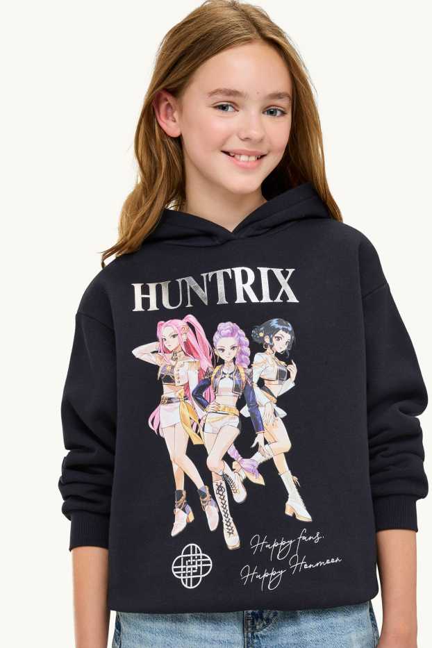 Children Girls - K-Pop Demon Hunters - hoodie - black