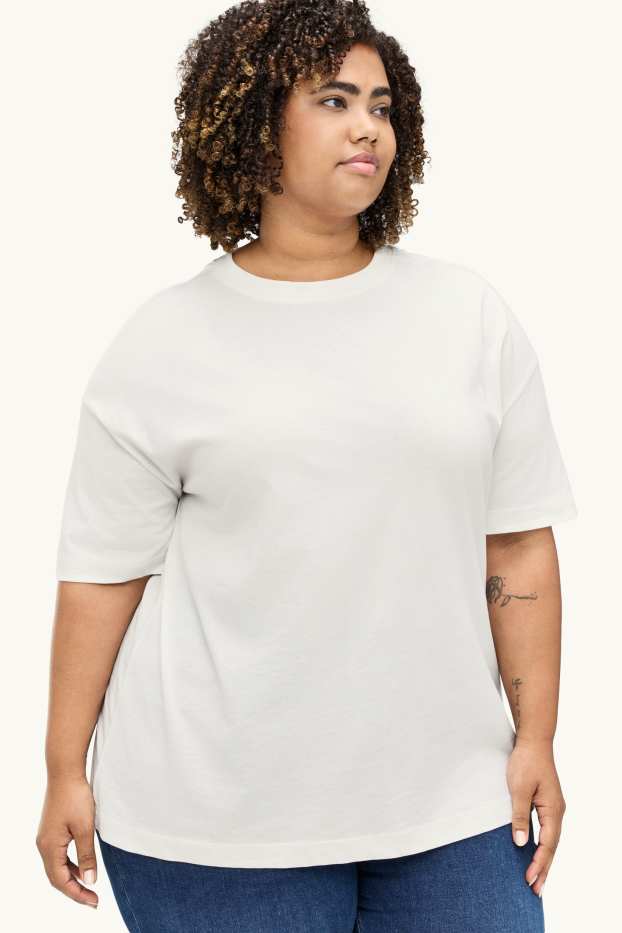 Women - T-shirt - regular fit - snow white