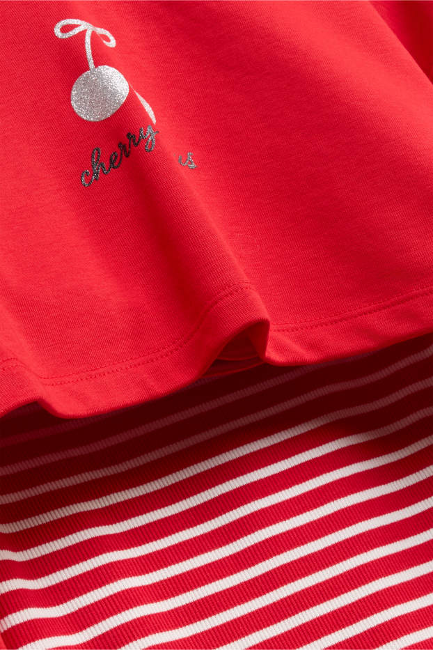 Bambine - Set di maglie - rosso / bianco