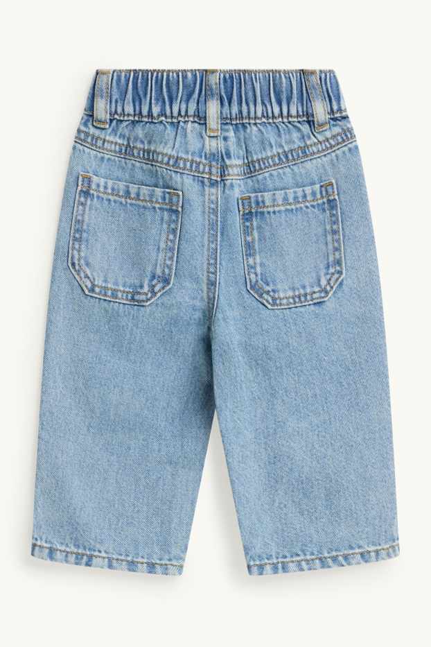 Bebeluși - băieți - Tigru - jeans bebeluși - denim-albastru