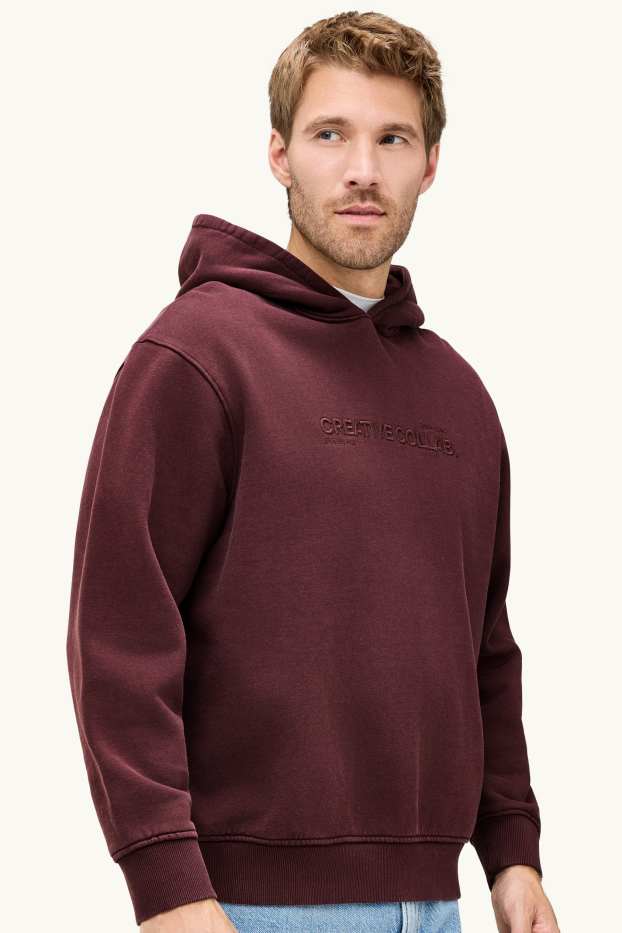 Herren - Hoodie - dunkelrot